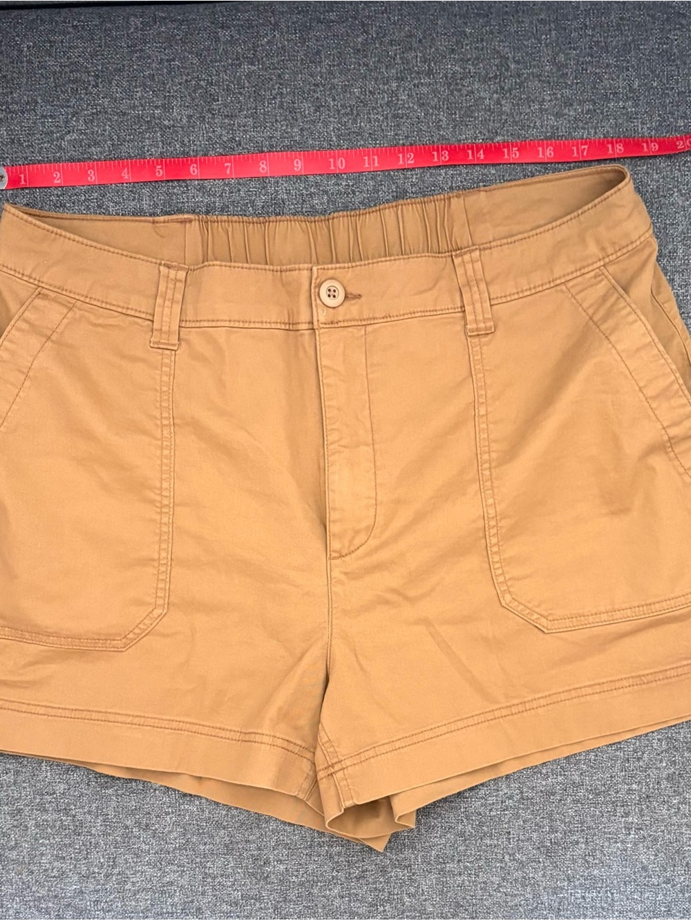 Old Navy Tan High-Rise Utility Shorts